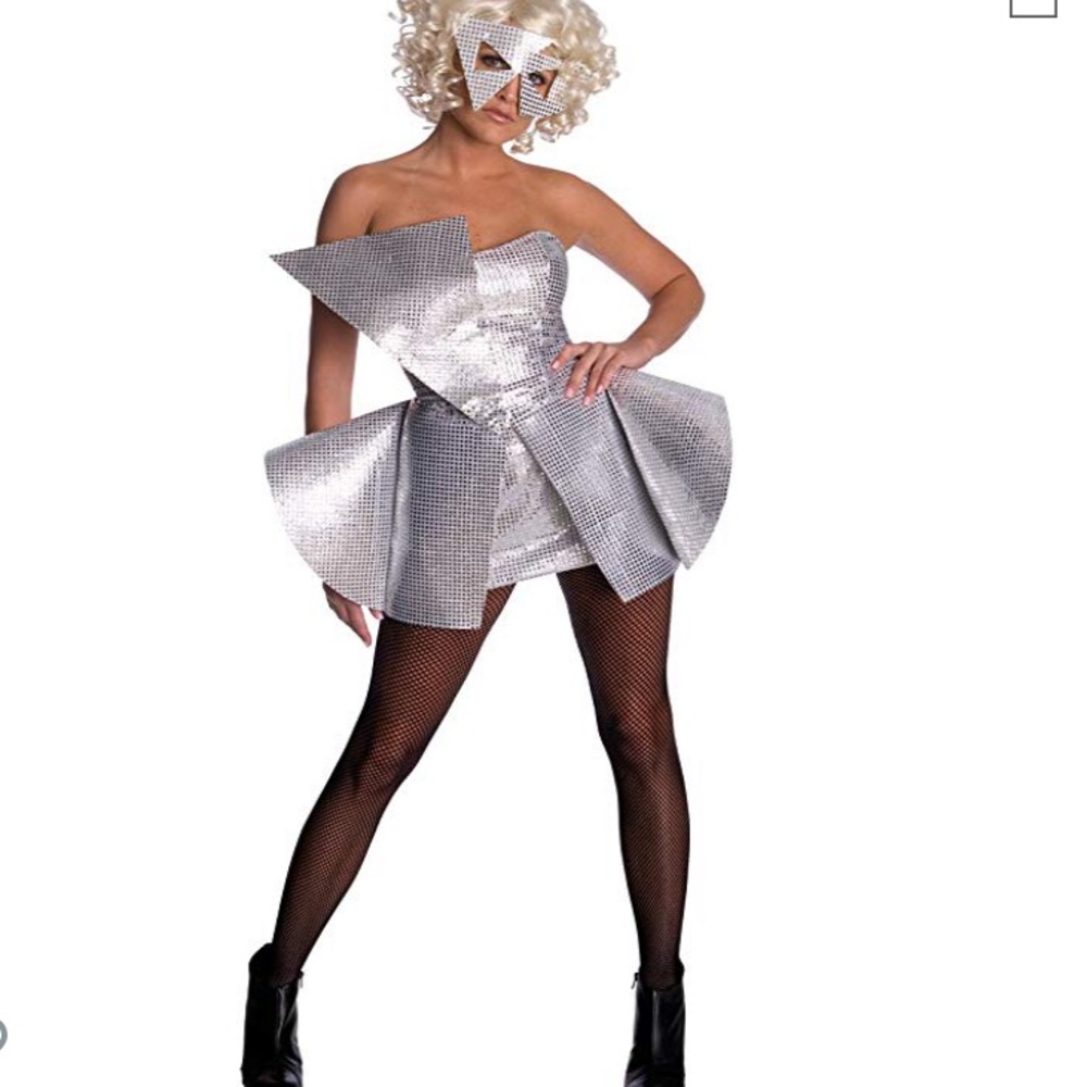 NEW Lady Gaga sequin Halloween costume small 2-6